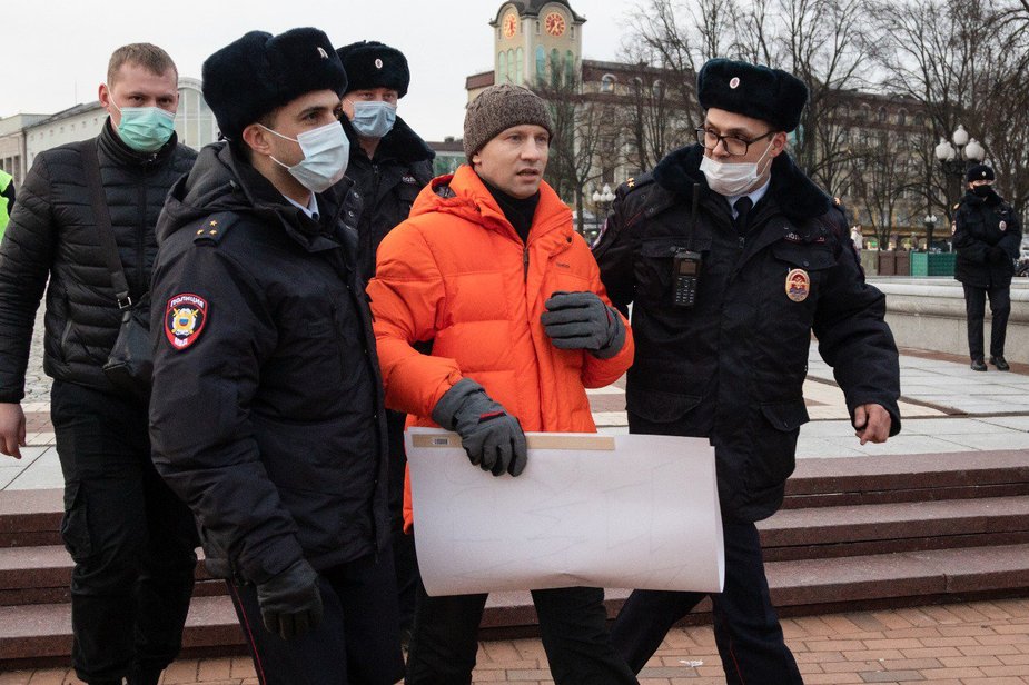 Antikriegsprotest in Kaliningrad / Foto von Юлия Власова