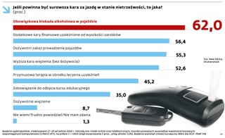 Jeśli powinna być surowsza kara za jazdę w stanie nietrzeźwości, to jaka?