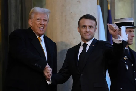 Donald Tramp i Emanuel Makron