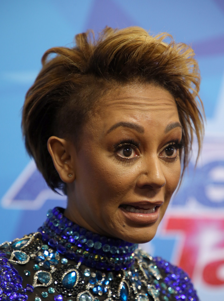 Mel B na konferencji programu "America's Got Talent"