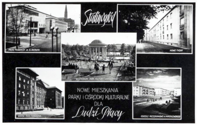 Carte postale de Stalinogrod (Katowice)