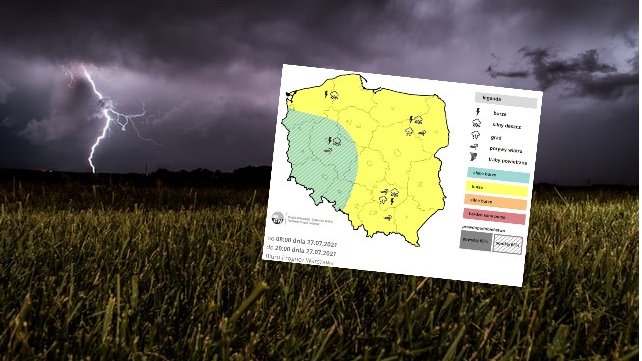 We wtorek prognozujemy następną porcję burz