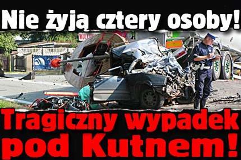 Nie żyją cztery osoby! Tragiczny wypadek pod Kutnem! FOTO