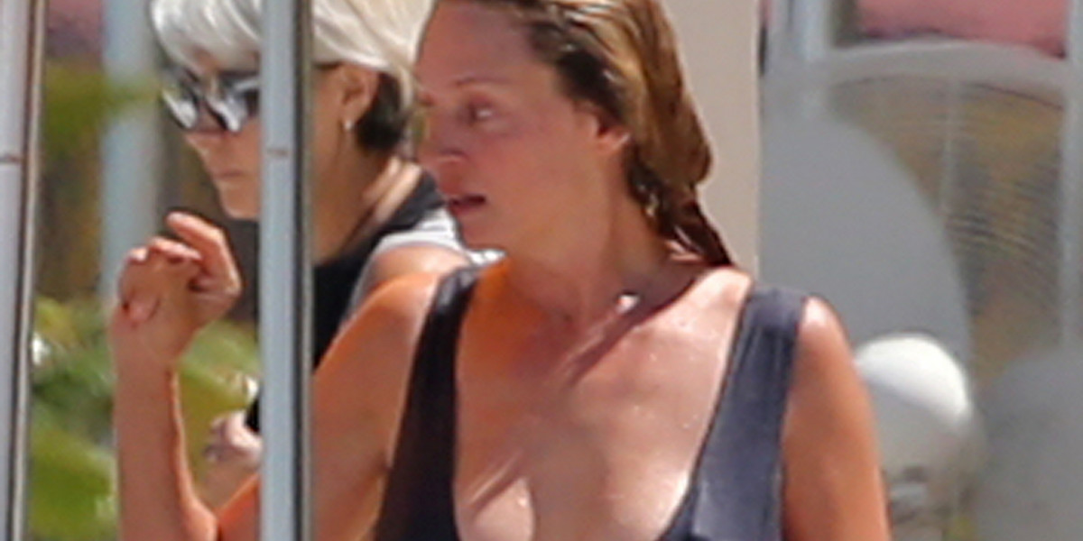 Uma Thurman w bikini