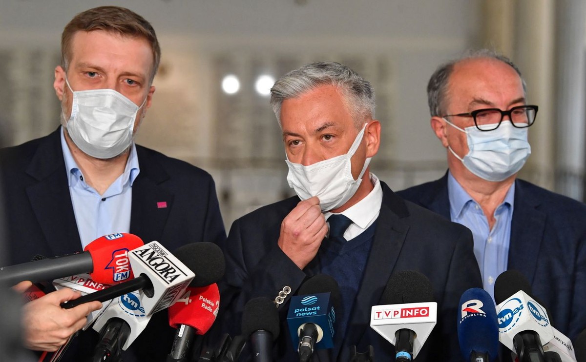Adrian Zandberg Robert Biedroń Włodzimierz Czarzasty