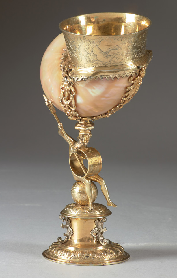 Puchar tzw. nautilus, Michael Mader, zbiory Muzeum Książąt Czartoryskich w Krakowie