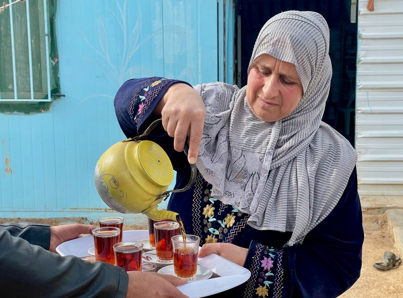 Zaatari. Mieszkańcy obozu są bardzo gościnni