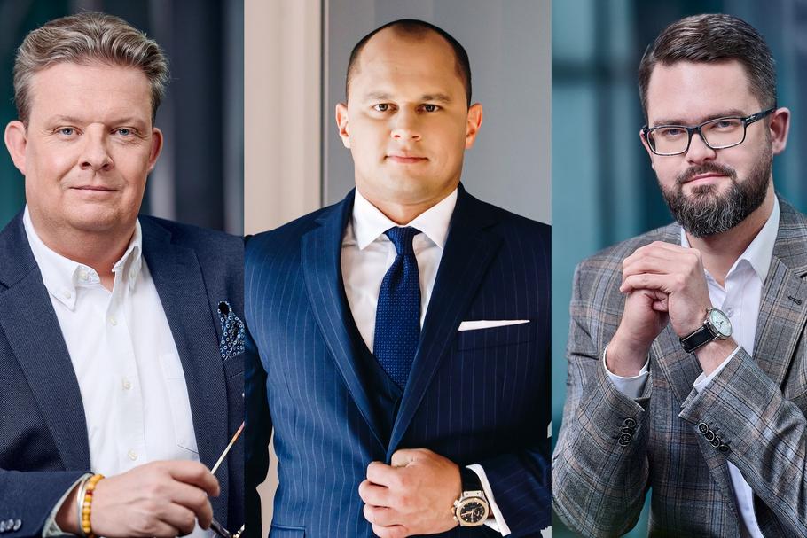 Od lewej: Aleksander Gruszczyński, prezes Carlson Investments SE, Piotr Zagożdżon, wiceprezes Zago Capital i Dawid Wesołowski, partner zarządzający Carlson ASI Evig Alfa