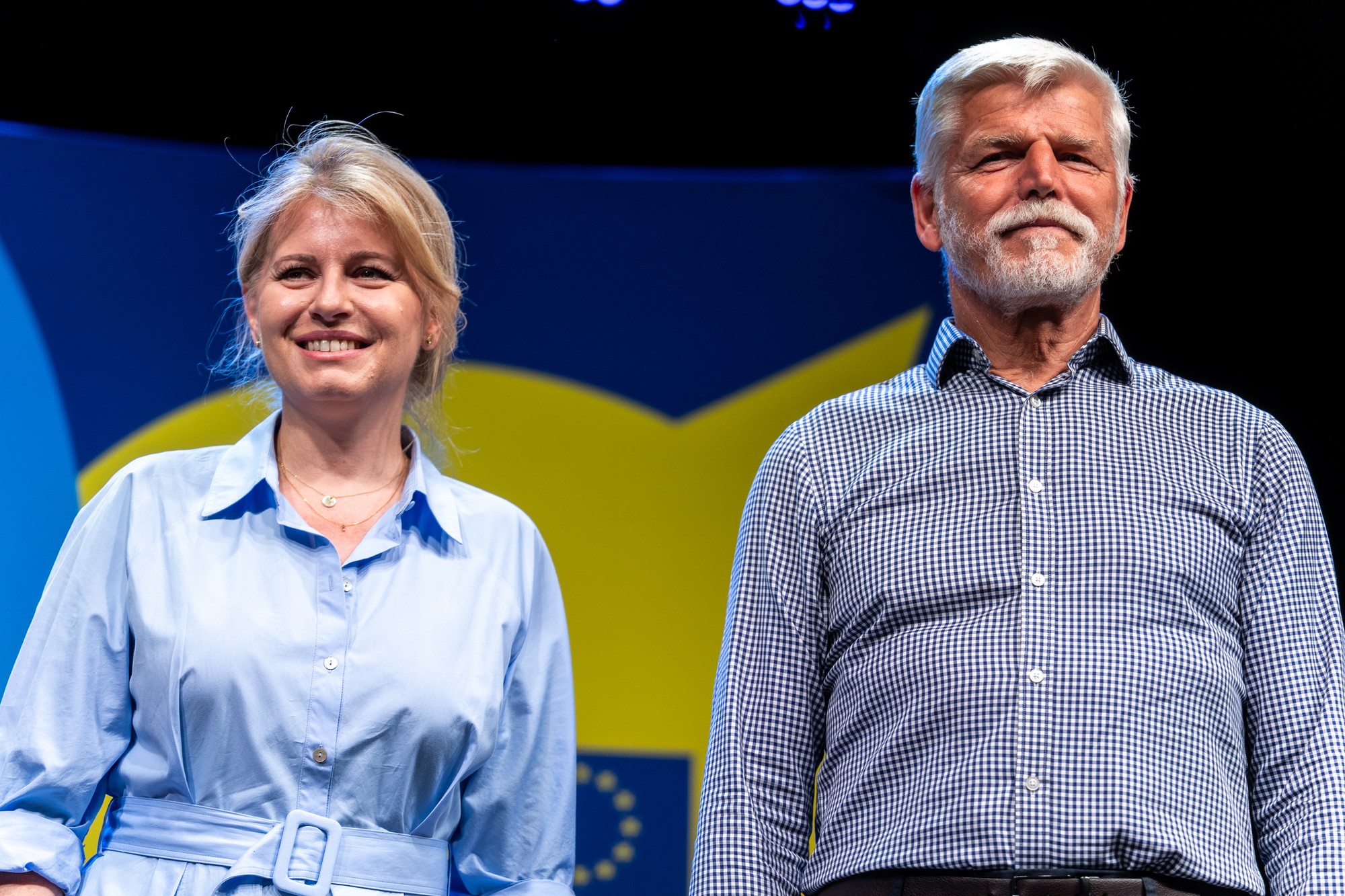 Bývalá slovenská prezidentka Zuzana Čaputová a český prezident Petr Pavel.