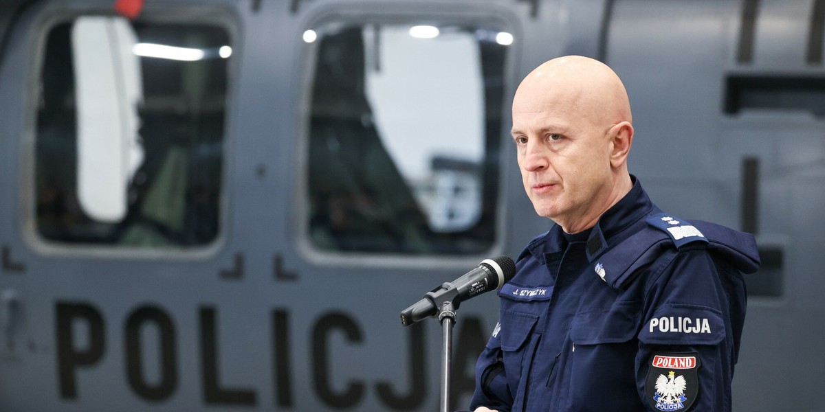 Jarosław Szymczyk, komendant główny policji. 