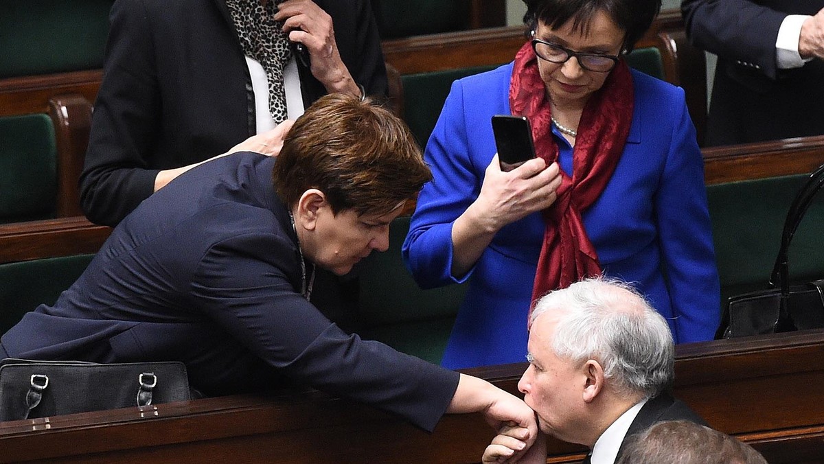 Beata Szydło, Elżbieta Witek, Jarosław Kaczyński