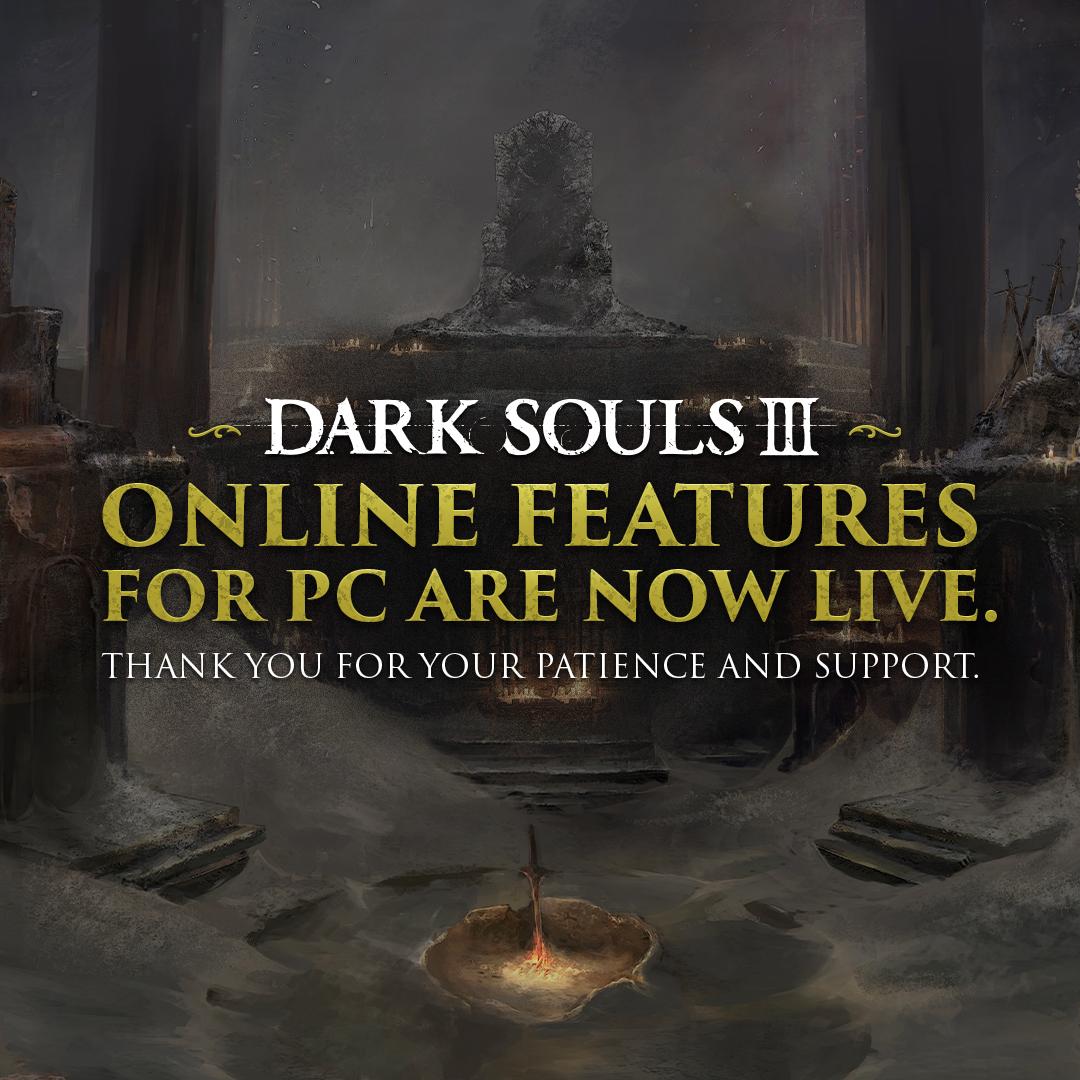 On-line funkcie Dark Souls III na počítačoch po dlhej pauze už nabehli.