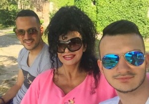 Lidija Vukićević sa sinovima