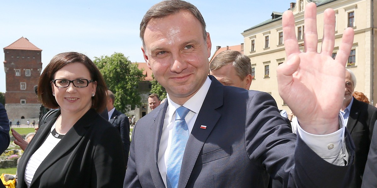 Duda odwiedził Wawel i spotkał się z pielęgniarkami