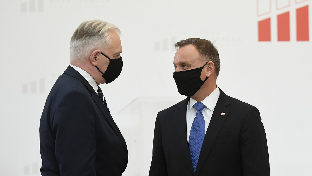 Jarosław Gowin i Andrzej Duda. 