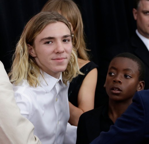 Synowie Madonny: Rocco Ritchie i David Banda Mwale Ciccone Ritchie na premierze 'The Man From U.N.C.L.E'