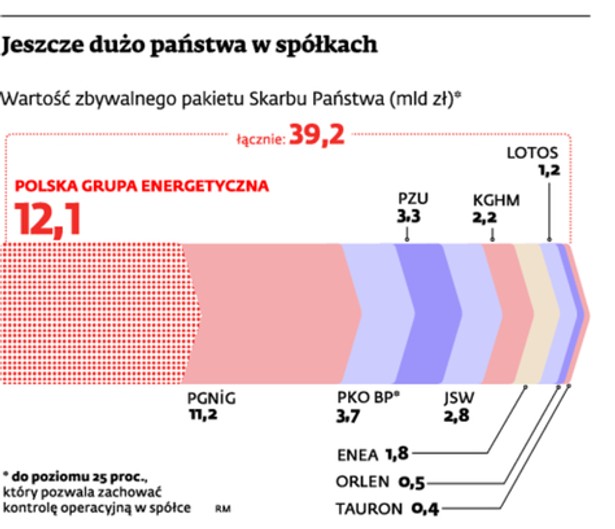 Jeszcze dużo państwa w spółkach