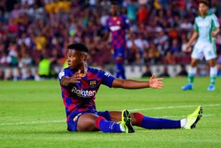 Ansu Fati wrócił do treningów po koszmarnej kontuzji