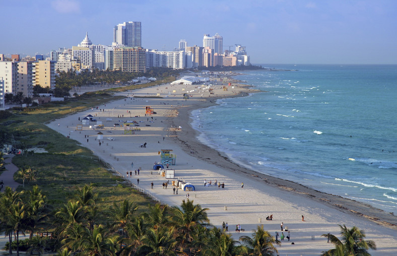 Wybrzeże Miami w USA