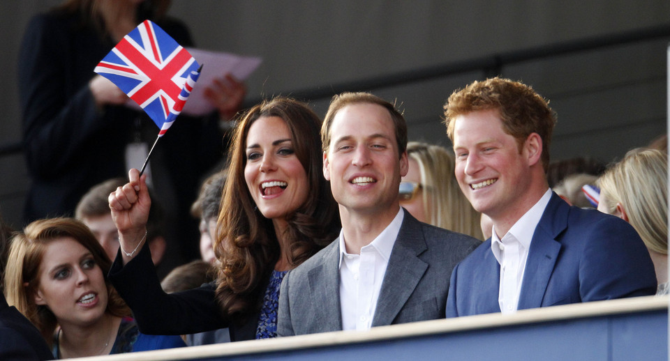 Kate, William i Harry na koncercie dla królowej Elżbiety II