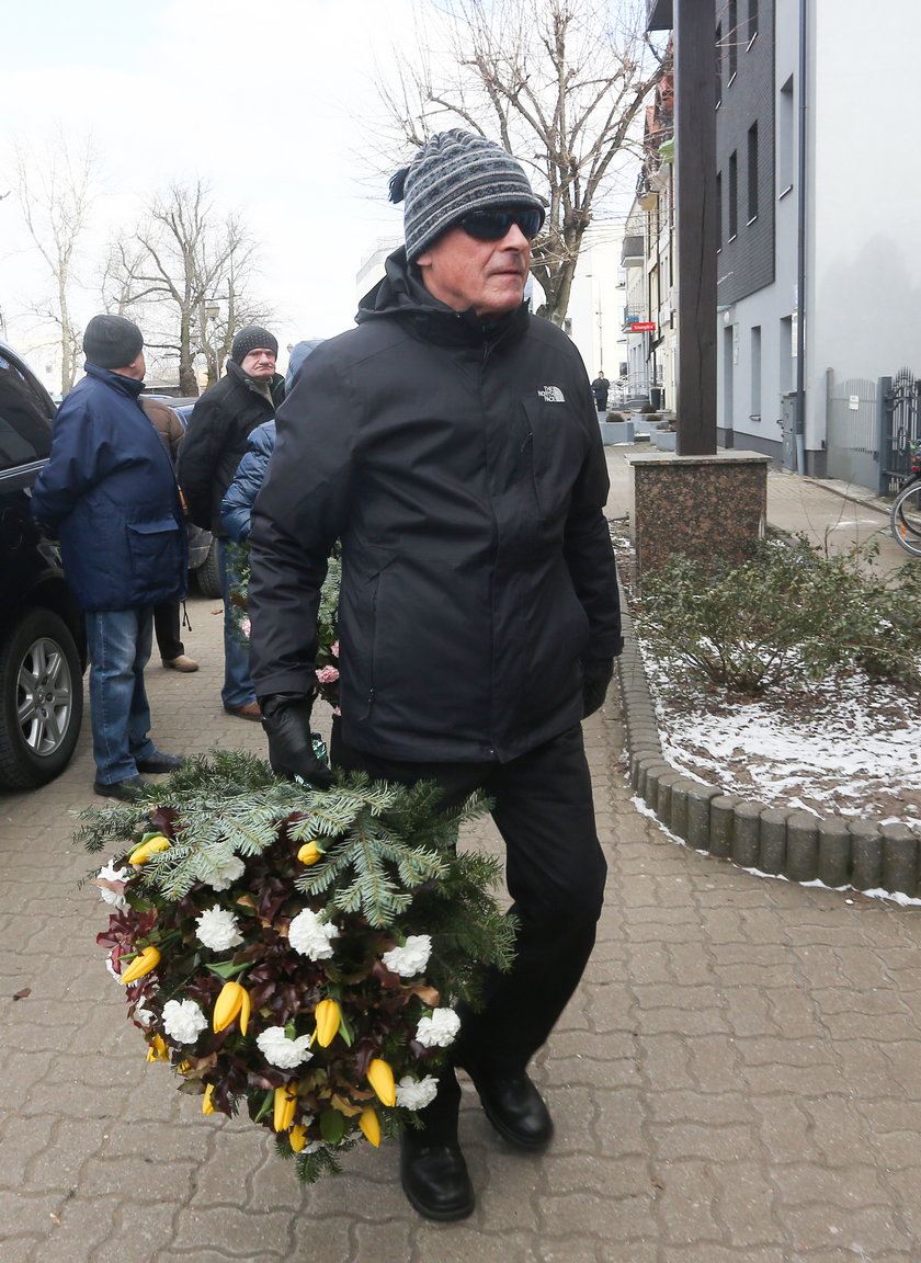 Paweł Wawrzecki na pogrzebie