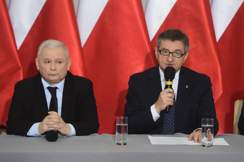 Jarosław Kaczyński i Marek Kuchciński