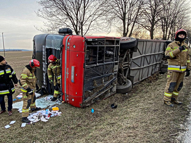 Autokar z uchodźcami z Ukrainy miał wypadek na Lubelszczyźnie