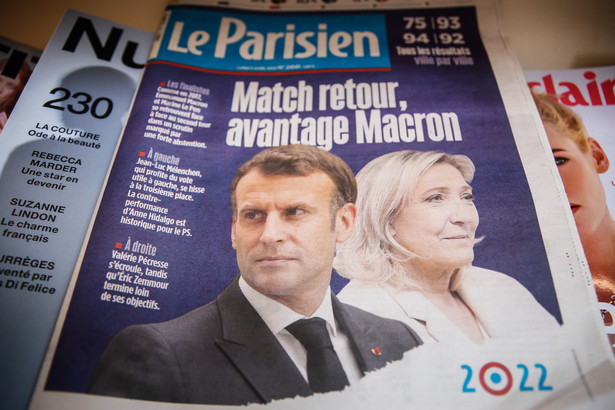 Francja, wybory prezydenckie, Emmanuel Macron i Marine Le Pen EPA/Mohammed Badra Dostawca: PAP/EPA.