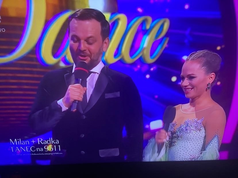 Milan Junior Zimnýkoval so svojou tanečnou partnerkou. 
