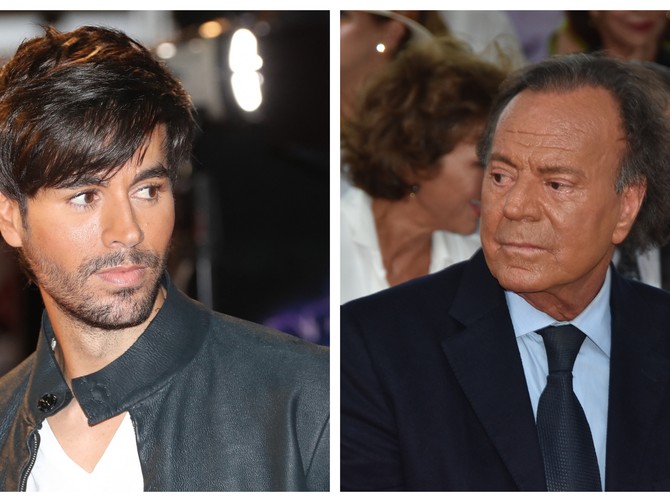 Enrike i Hulio Iglesijas foto: VALERY HACHE/ AFP/  Photopress PR/Splash