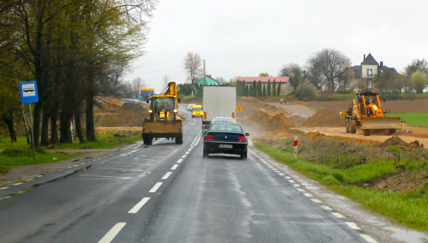 Remont na trasie Lublin-Biłograj