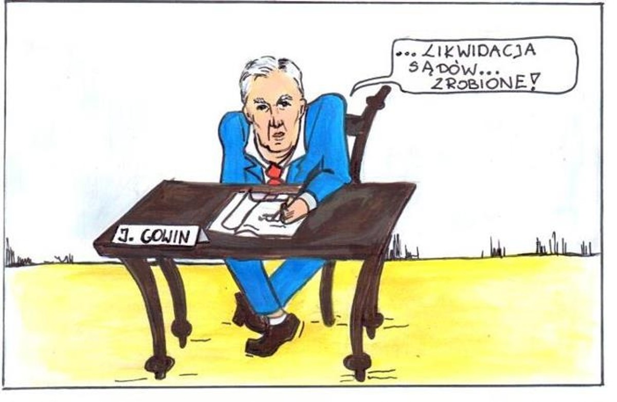 Komiks PSL o Jarosławie Gowinie