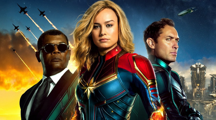 Samuel L. Jackson, Brie Larson és Jude Law (Fotó: Fórum Hungary)