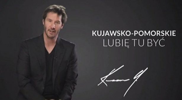 Keanu Reeves zachwala Polskę, bo "lubi być w kujawsko-pomorskim"