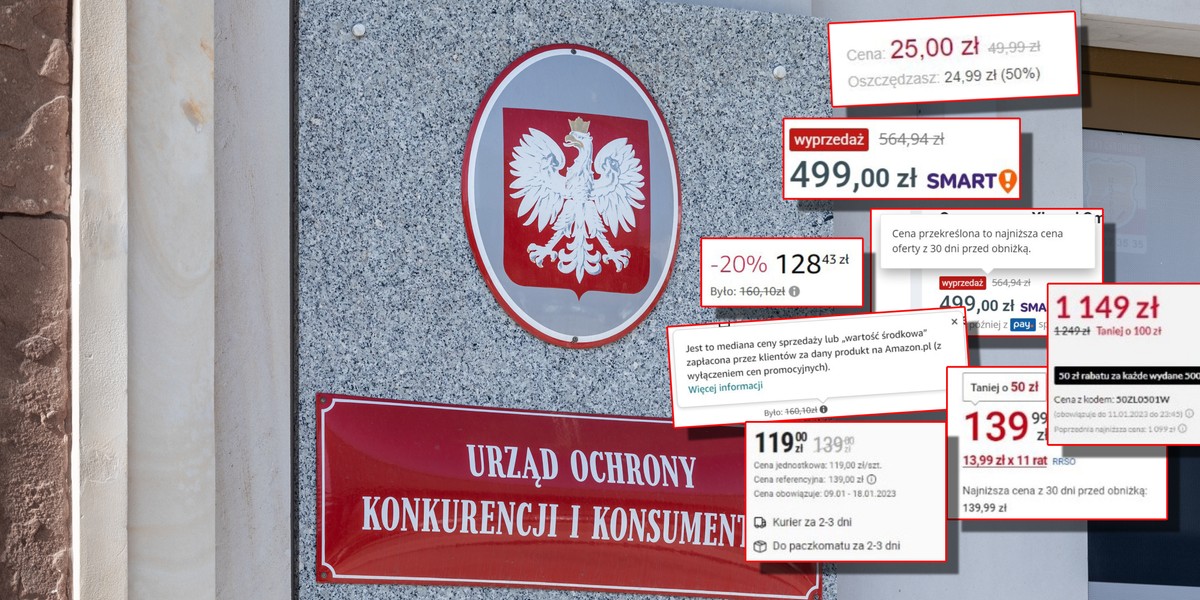 UOKiK pokazał konretne metody informowania o cenach, które wzbudziły jego wątpliwości