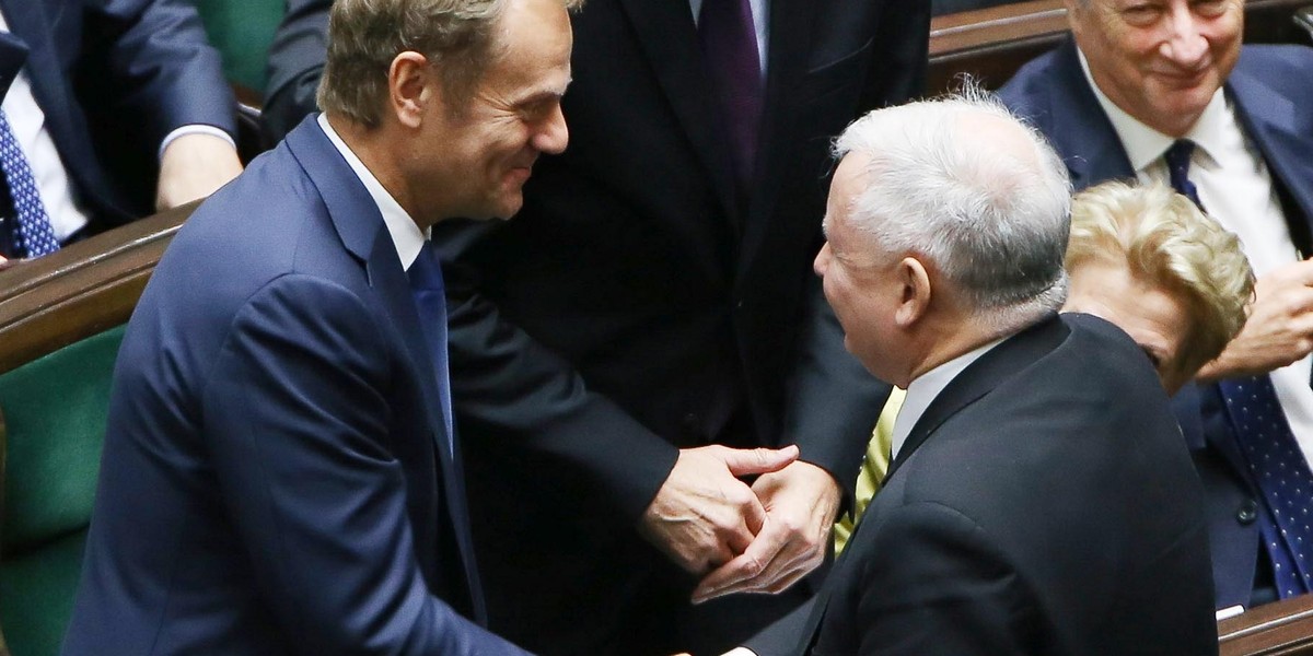 Jarosław Kaczyński i Donald Tusk