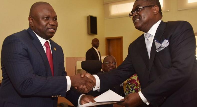 Governor Akinwunmi Ambode signs MoU to begin 4th Mainland Bridge on  Wednesday, May 25, 2016.