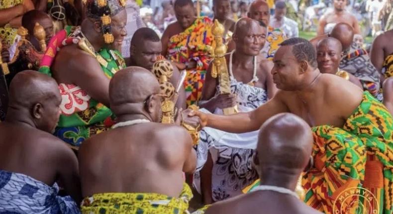 Chairman Wontumi with Asantehene