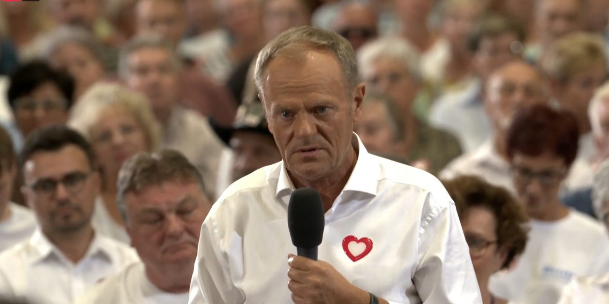 Donald Tusk w Elblągu.