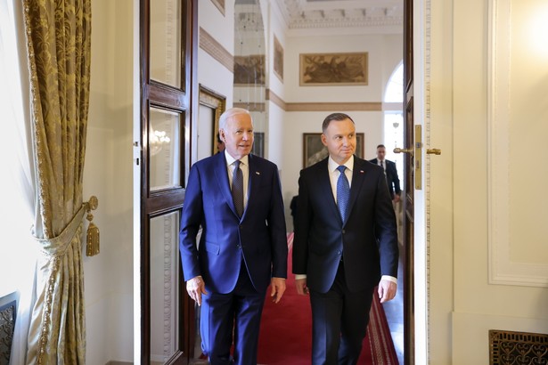 Joe Biden i Andrzej Duda