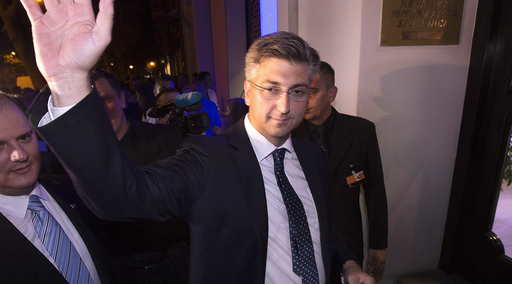 Andrej Plenkovic, a HDZ vezetője most koalíciós partnert kereshet / Fotó: MTI
