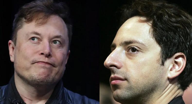 Elon Musk and Sergey Brin