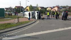 Pelplin. Wypadek busa, ranni w stanie ciężkim. ZDJĘCIA z akcji ratunkowej