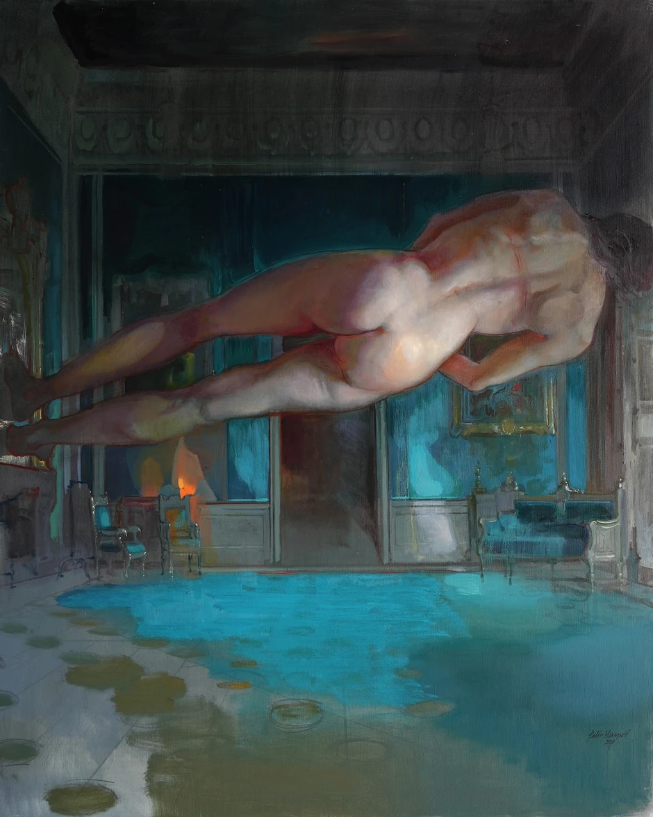 Exit nude, 162 X 130 cm, ulje na platnu, 2019
