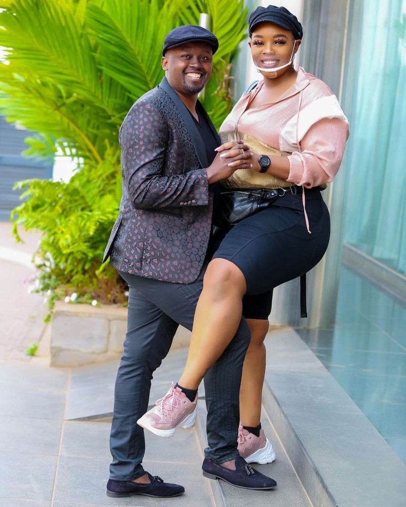 Risper Faith and her husband 
