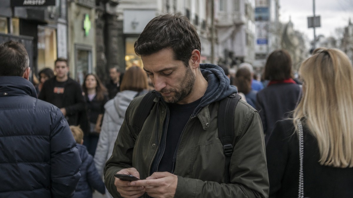 Telefon, SMS poruke - ilustracija
