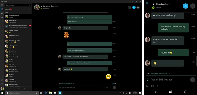 Skype Preview z integracją SMS