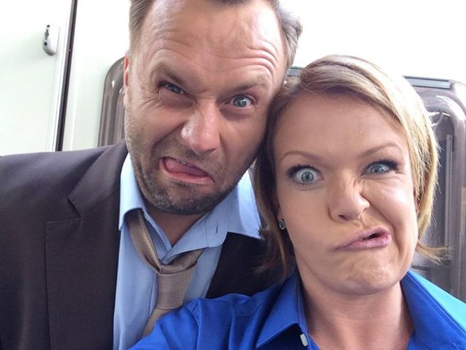 Leszek Lichota i Daria Widawska