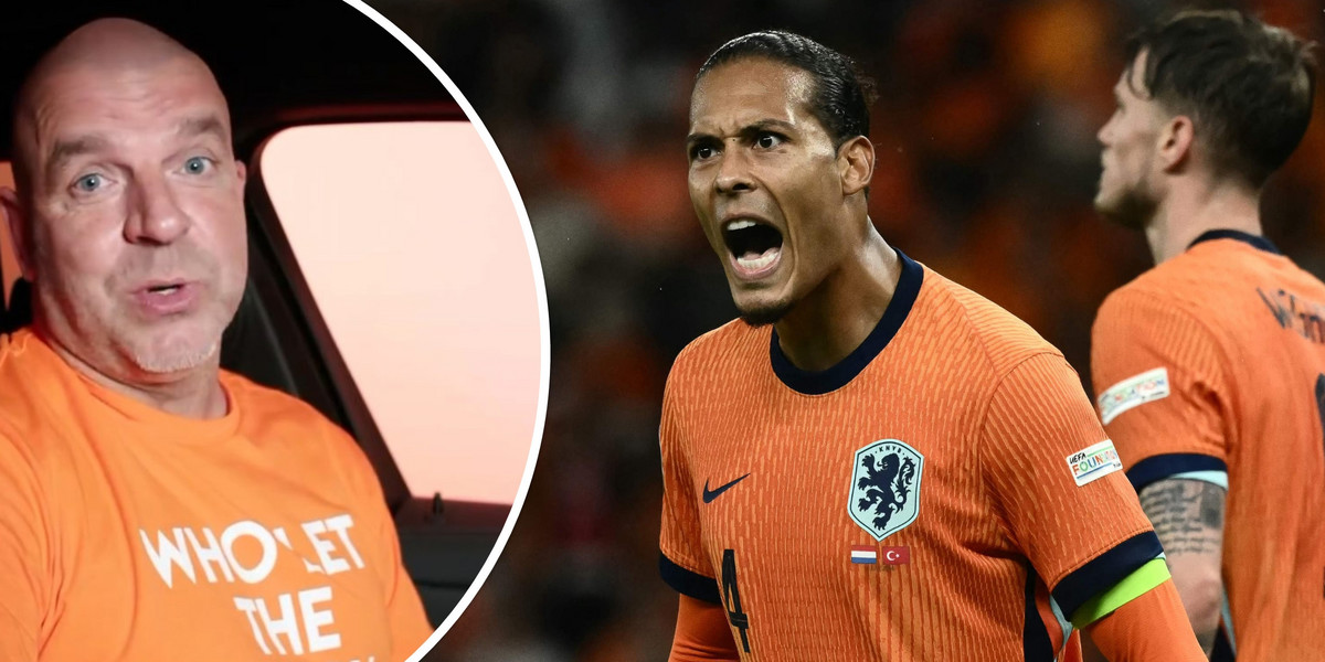 Virgil Van Dijk (z prawej)  i Andy Van der Meyde.