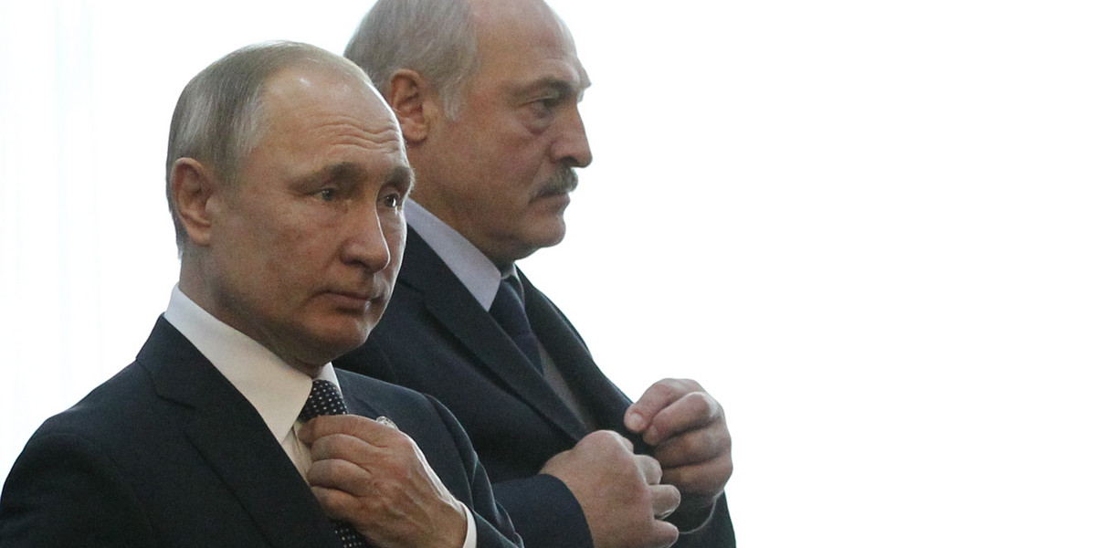 Władimir Putin i Aleksander Łukaszeno